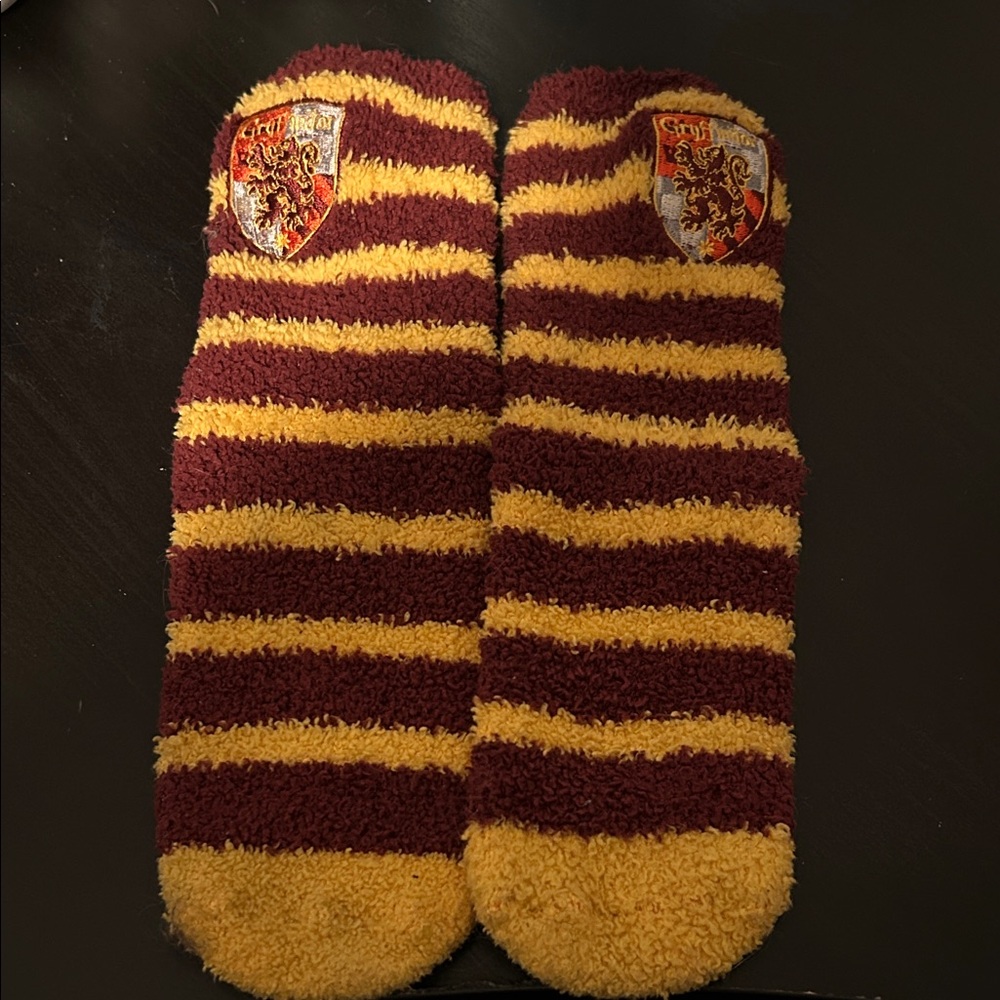 Gryffindor Striped Maroon and Yellow Socks